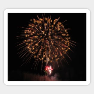 Christmas Eve Fireworks Sticker